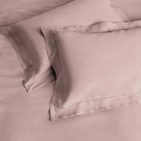 Kings & Queens Vintage Linen Supreme Bundle Set in Mauve Pillowcase Sham Set